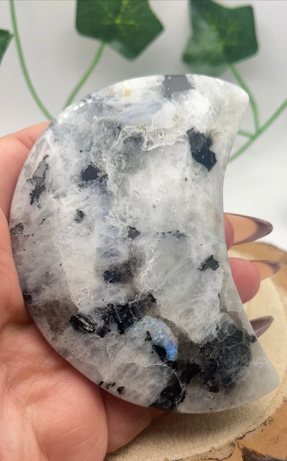 Rainbow Moonstone Moon