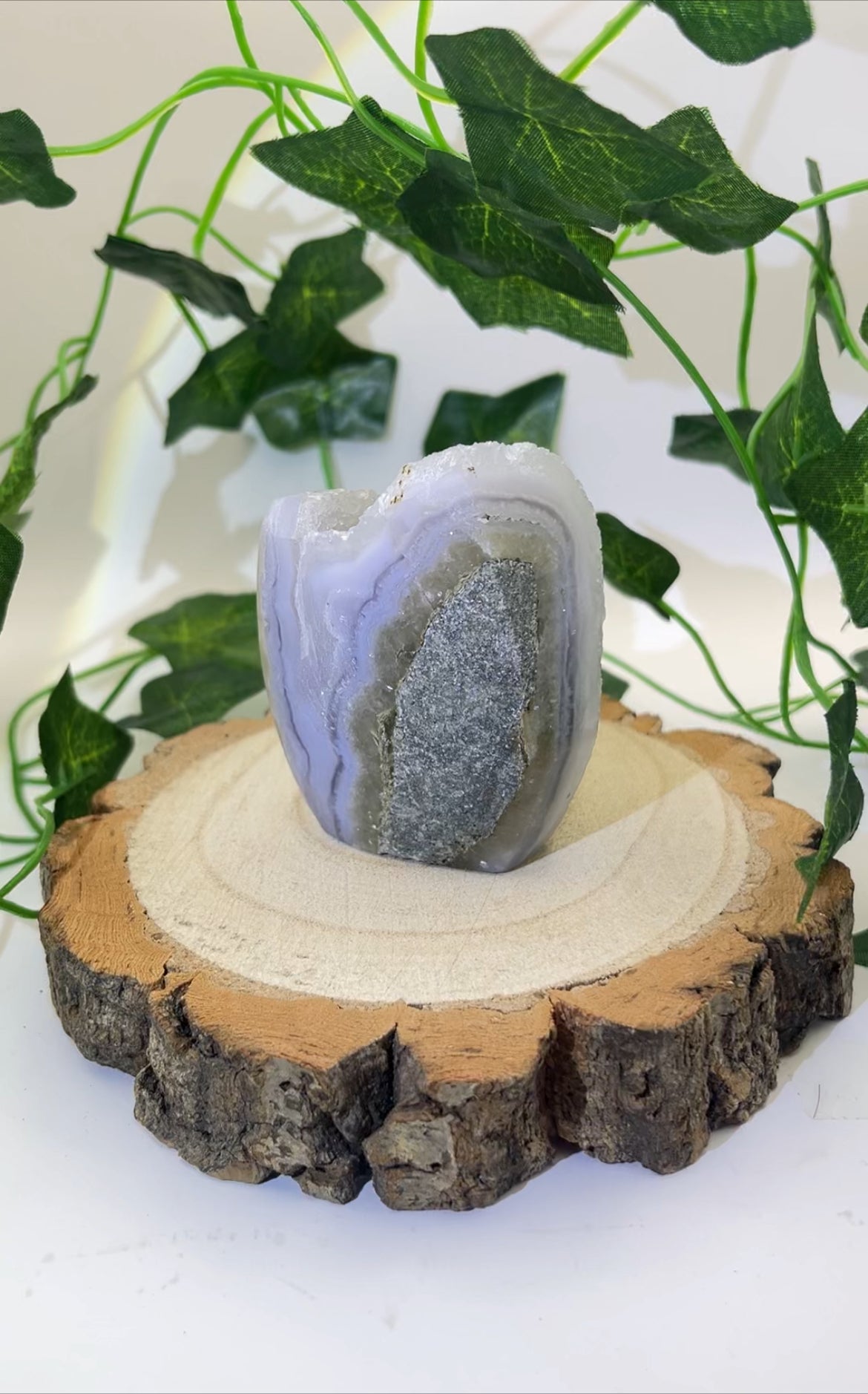 Blue Lace Agate Druzy Freeform