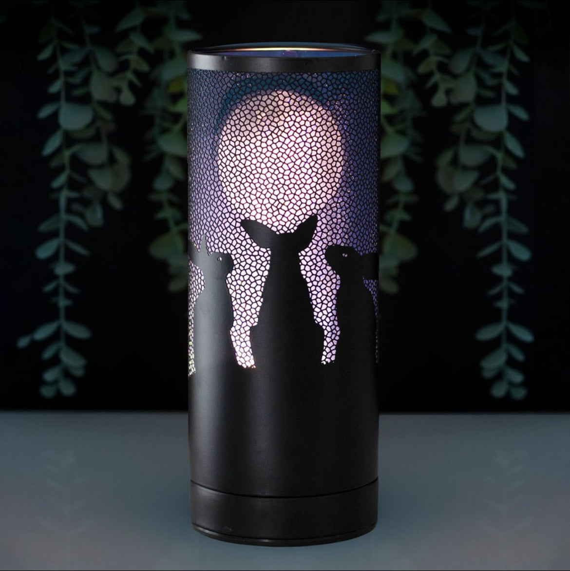 Moon Gazing Hares Aroma Lamp By Lisa Parker