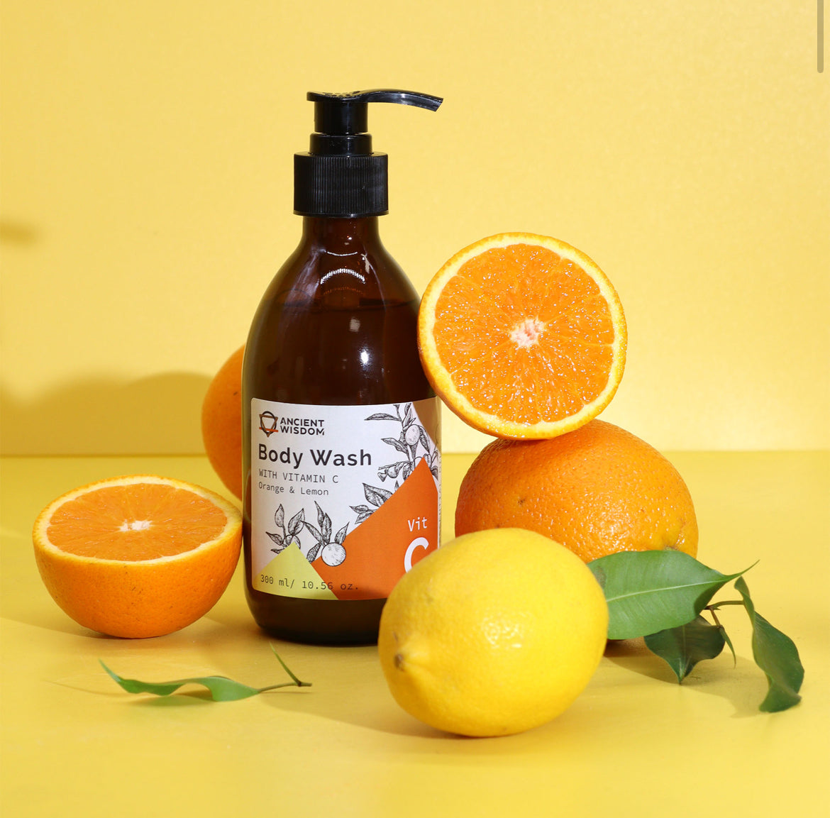 Aromatherapy Body Wash With Vitamin C - Orange And Lemon