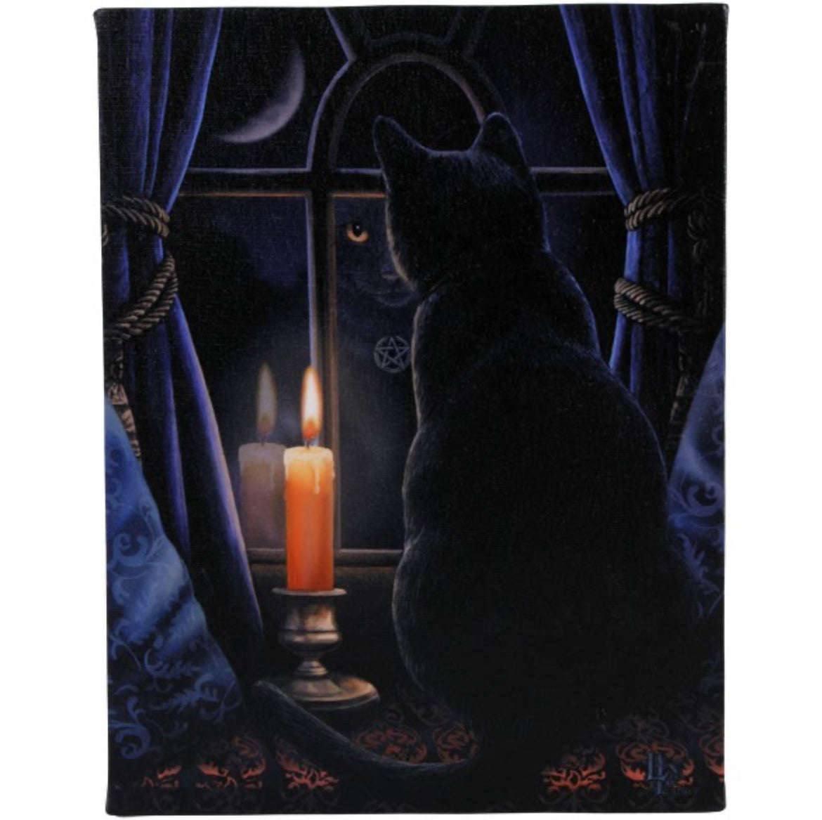 Midnight Vigil Canvas Plague By Lisa Parker 19x25 CM