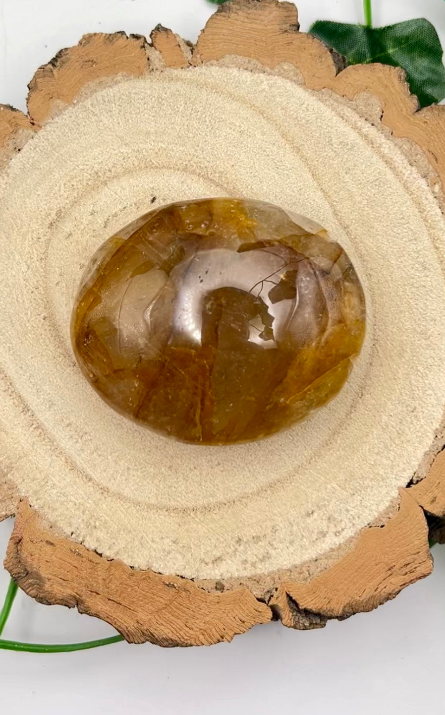 Golden Healer Palm Stone