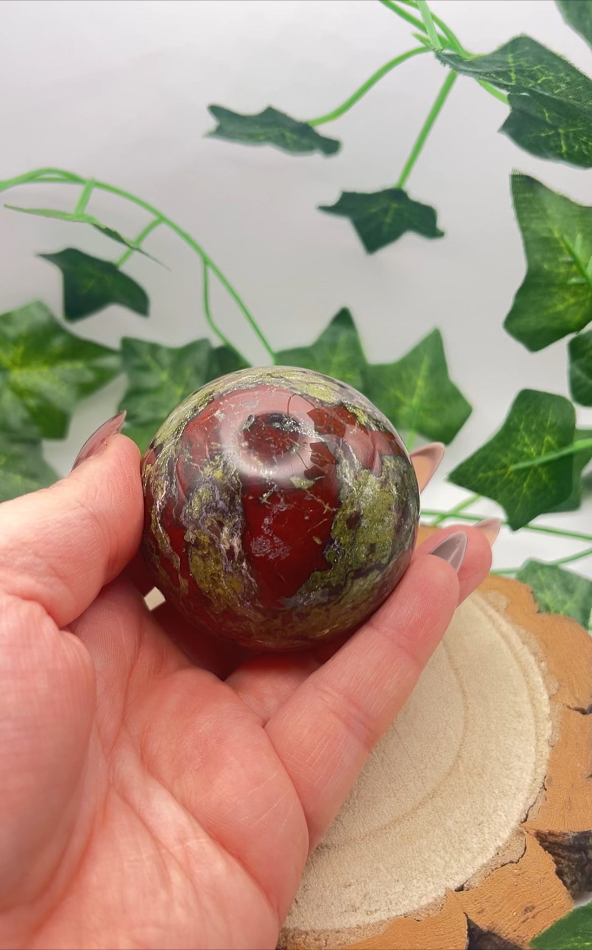 Dragon Bloodstone Sphere