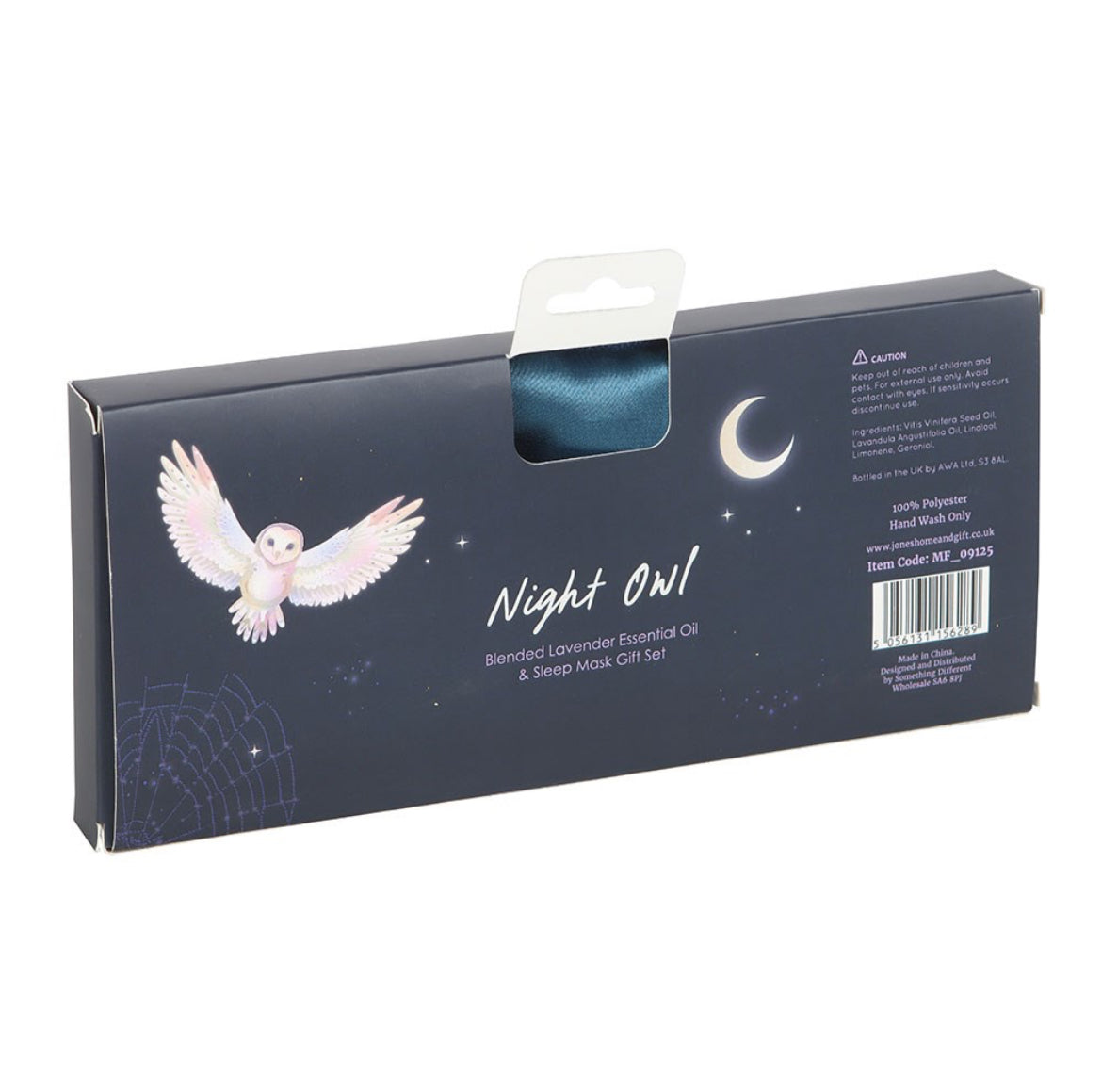 Night Owl Sleep Mask And Essential Oil Gift Set