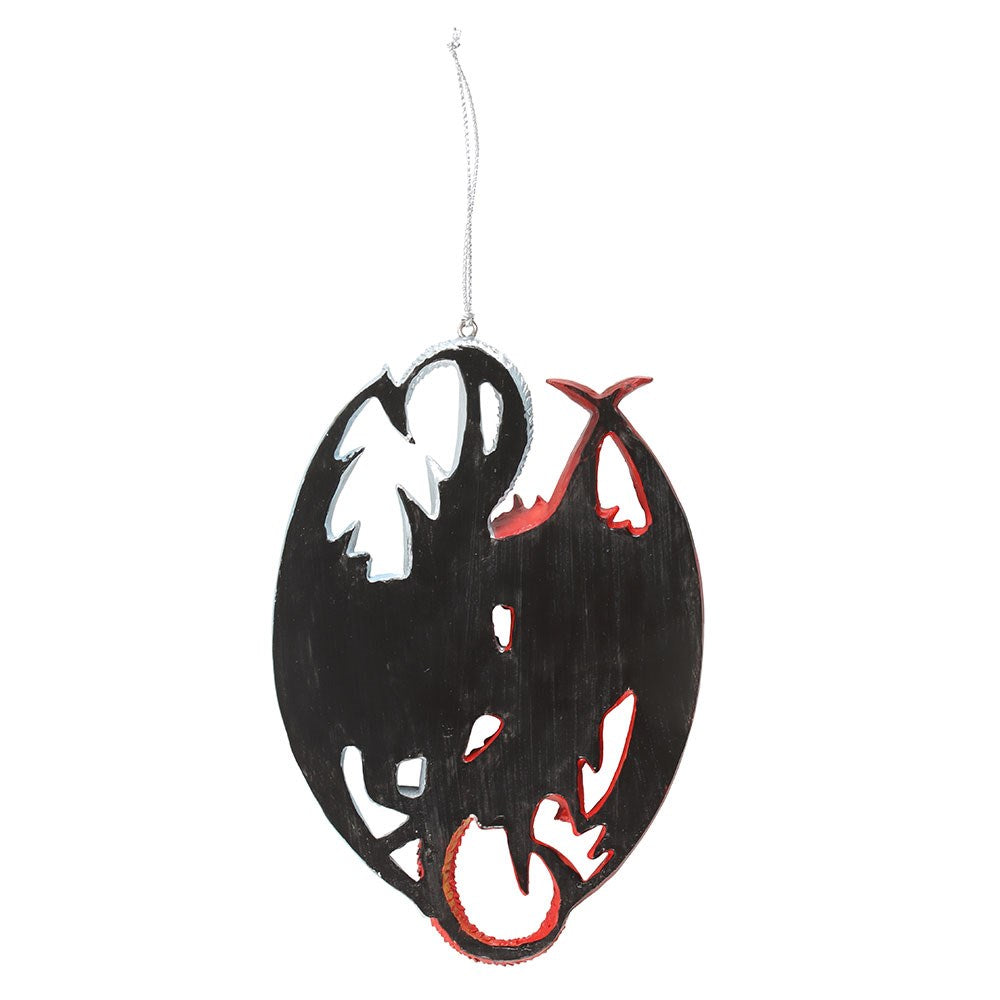 Fire And Ice Dragon Hanging Ornament By Anne Stokes