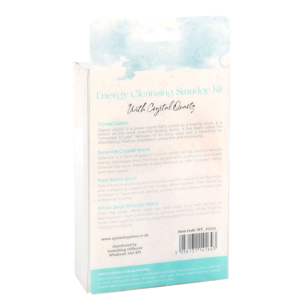 Clear Quartz Crystal Smudge Kit