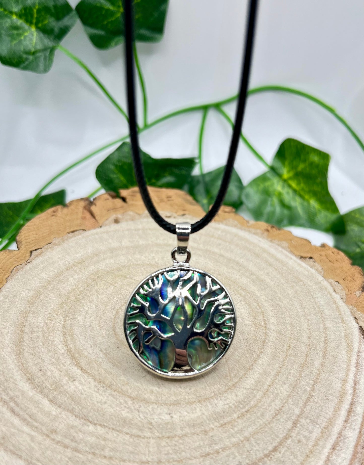 Tree Of Life Caged Abalone Pendant