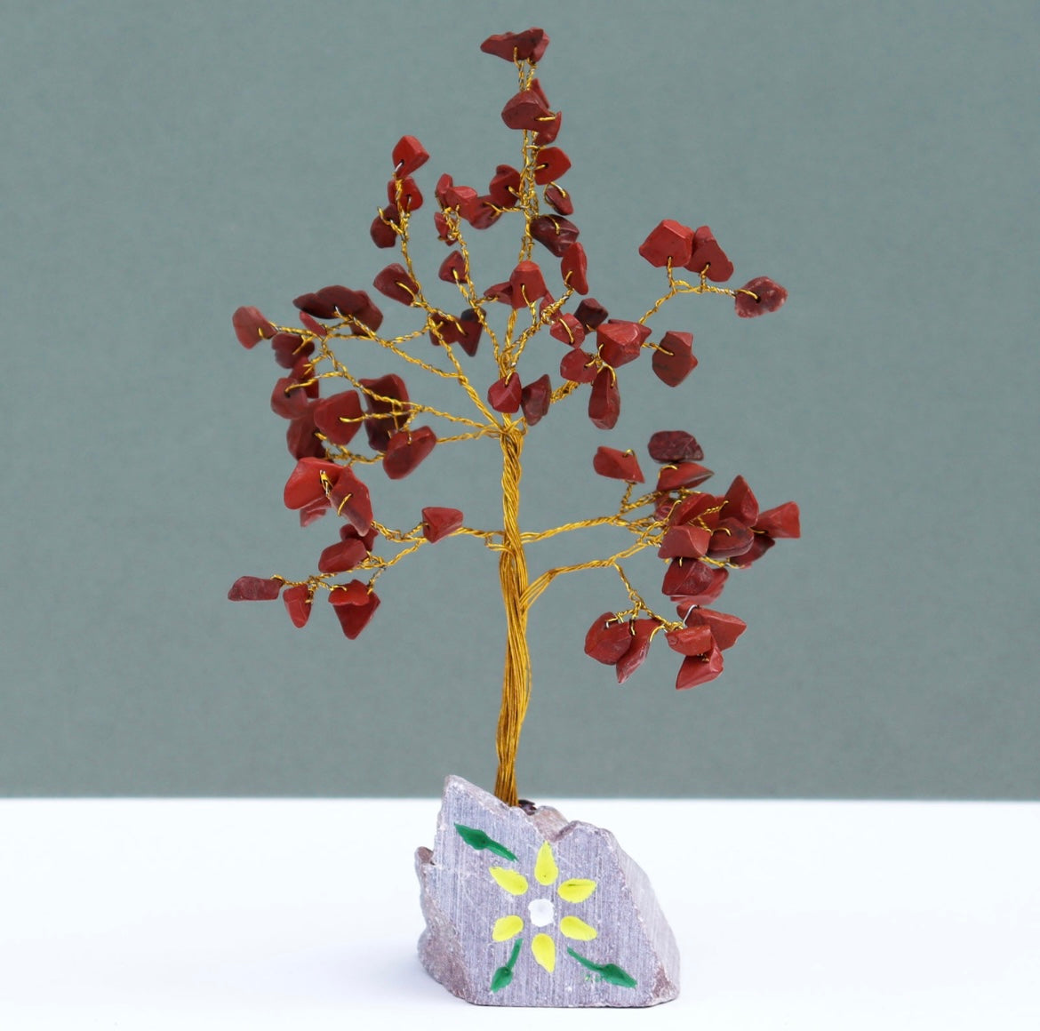 Red Jasper 80 Gemstone Tree