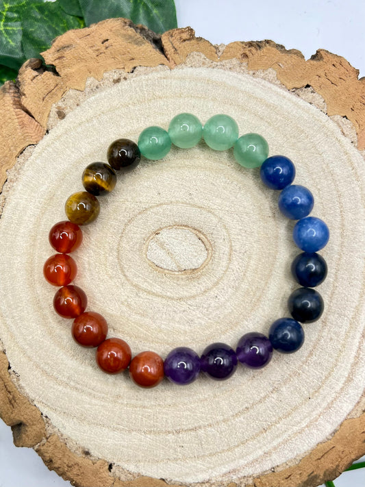 Chakra Beaded Bracelet 8mm