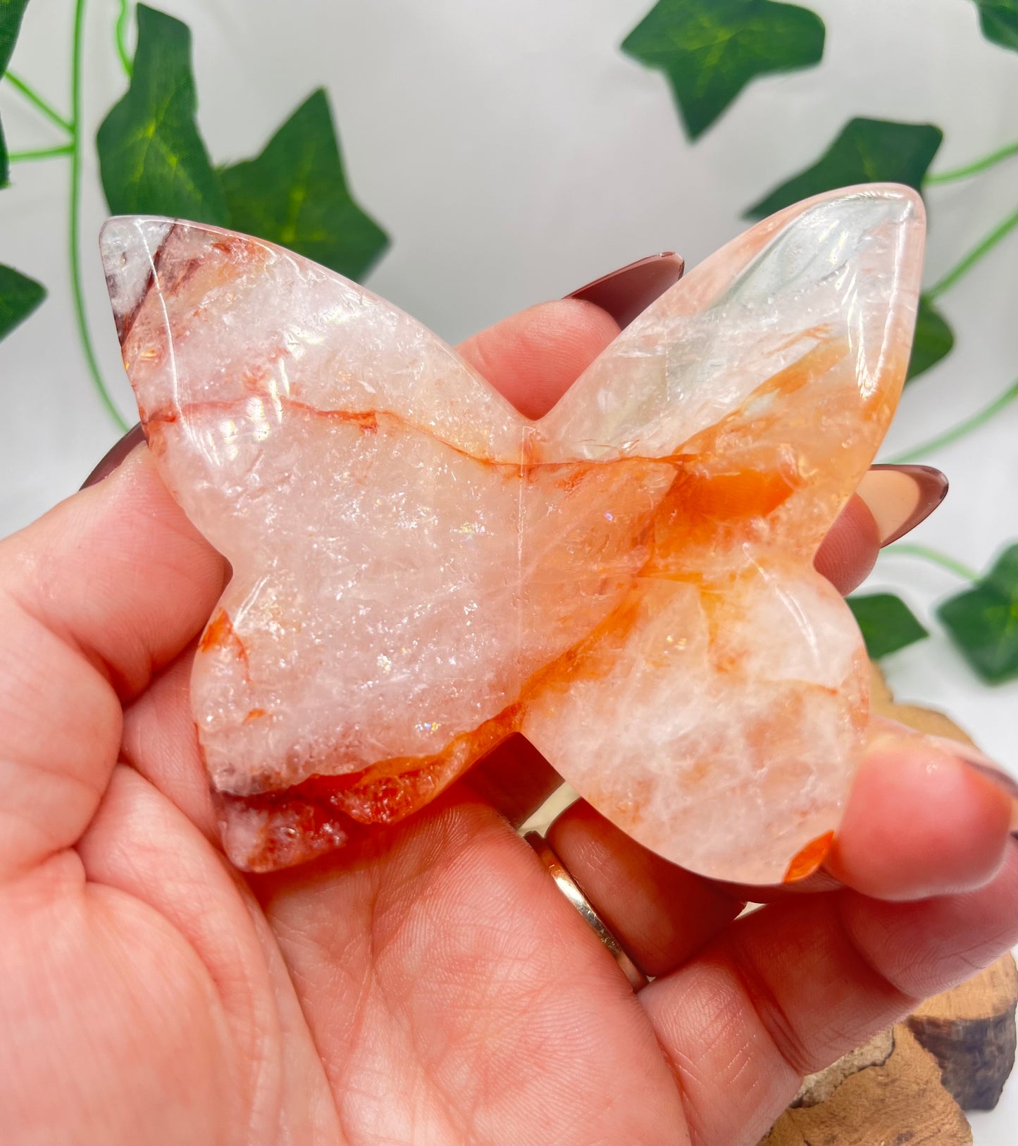 Fire Quartz Butterfly