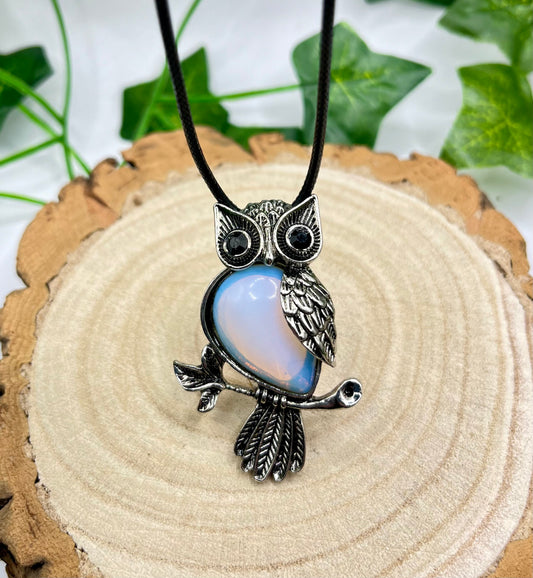 Opalite Owl Pendant