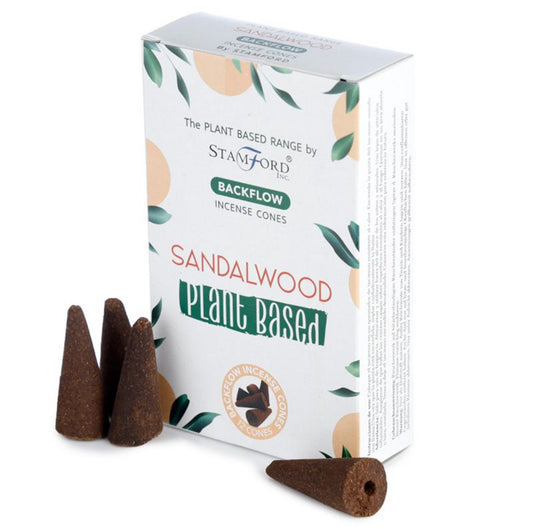 Plant Based Backflow Incense Cones - Sandalwood