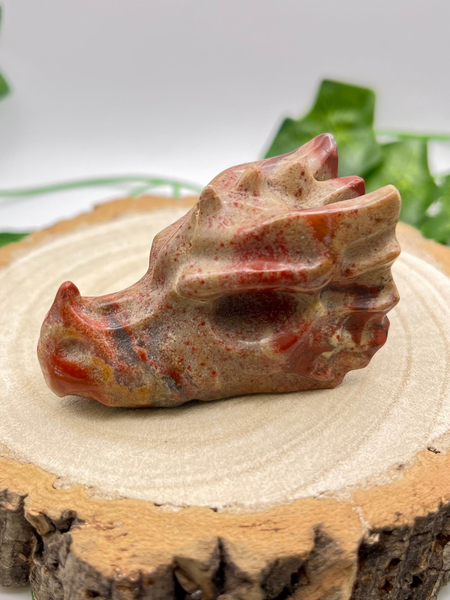 Red Jasper Dragon Head