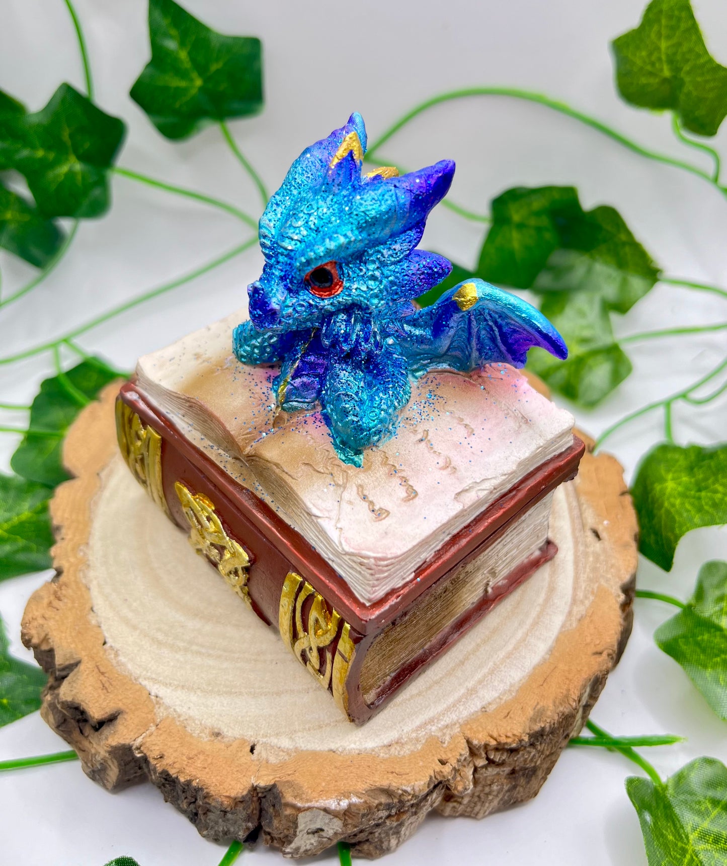 Dragon And Book Trinket Box set