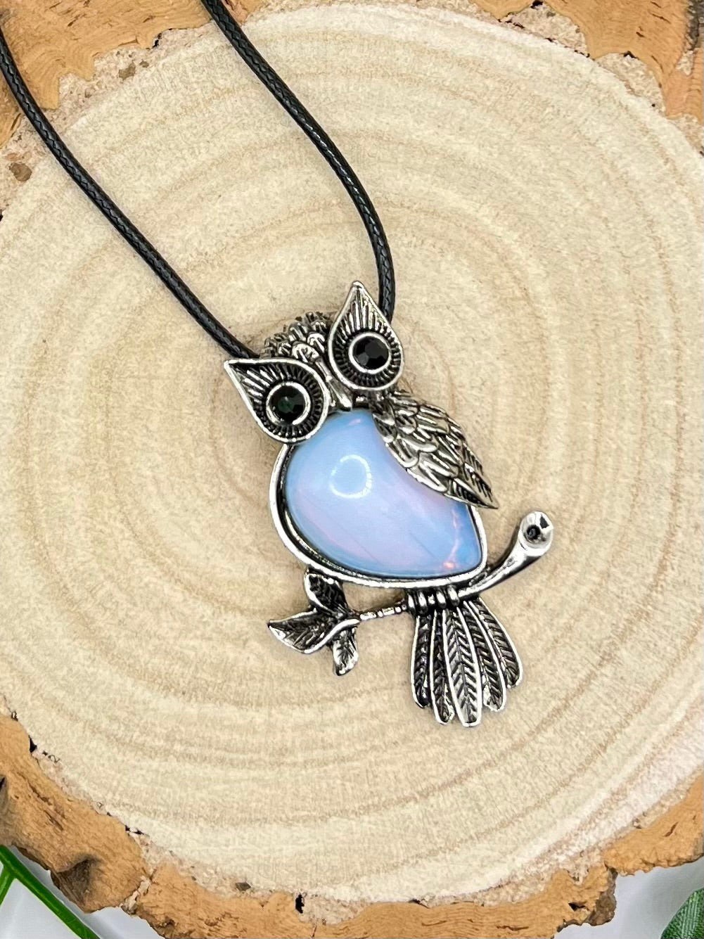 Opalite Owl Pendant