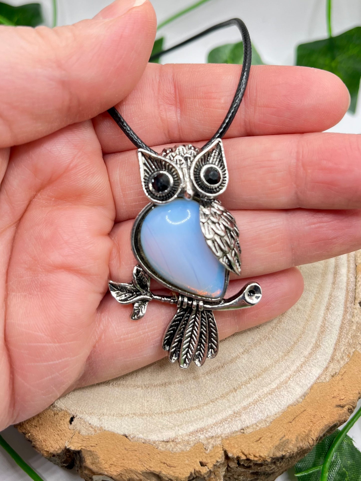 Opalite Owl Pendant