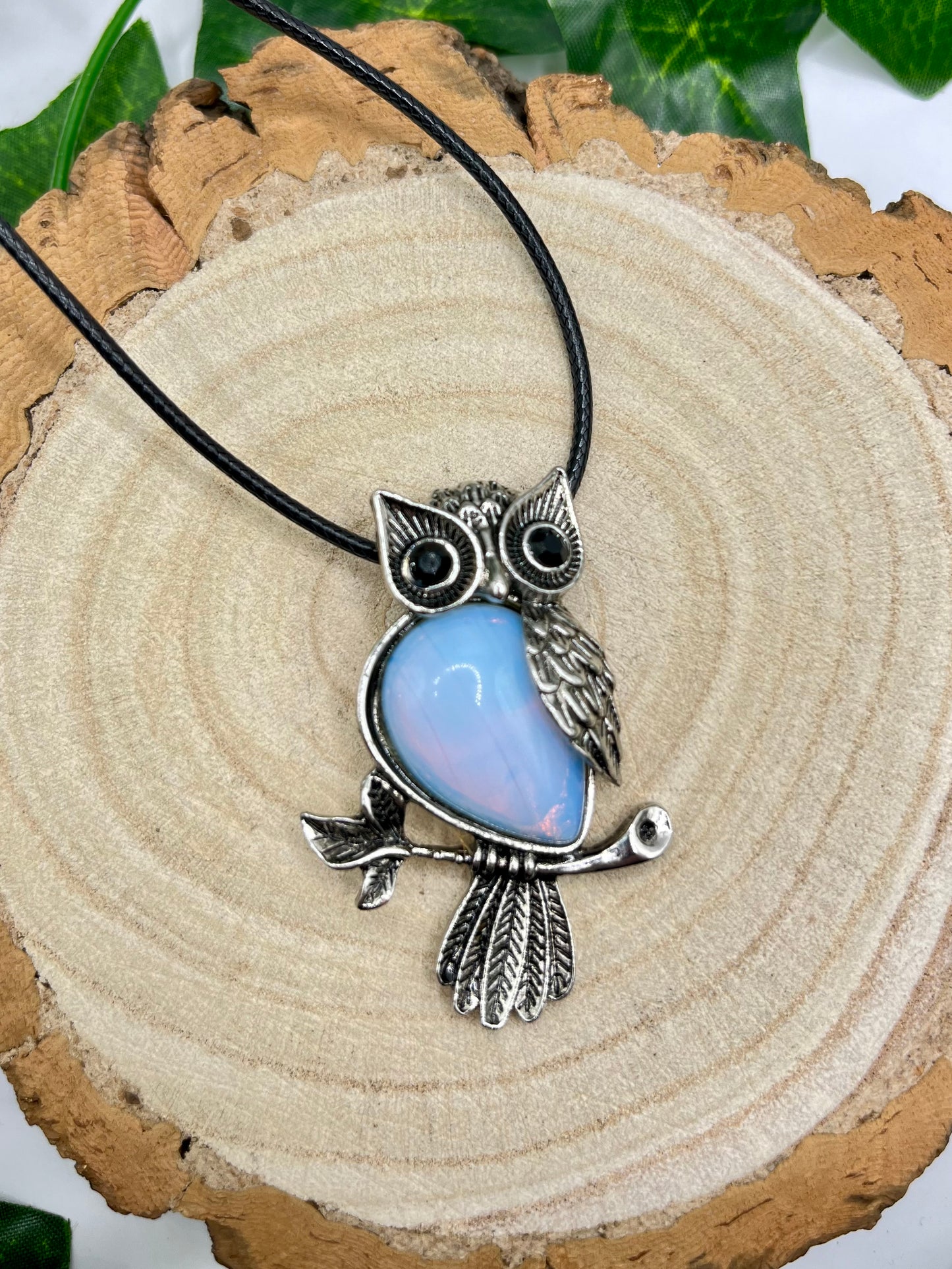 Opalite Owl Pendant