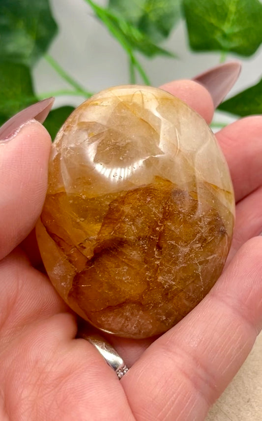 Golden Healer Palm Stone