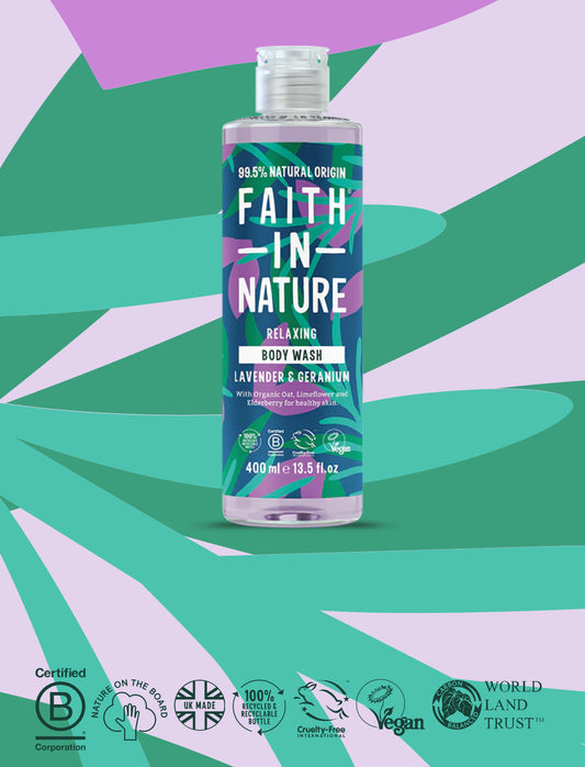 Faith In Nature Lavender And Geranium Body Wash - 400ml