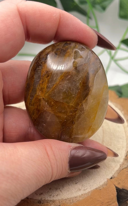 Golden Healer Palm Stone