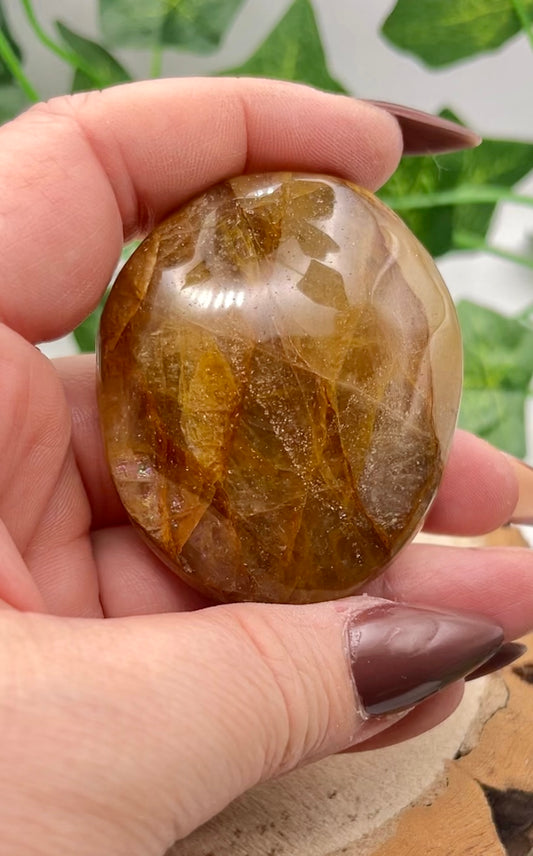 Golden Healer Palm Stone