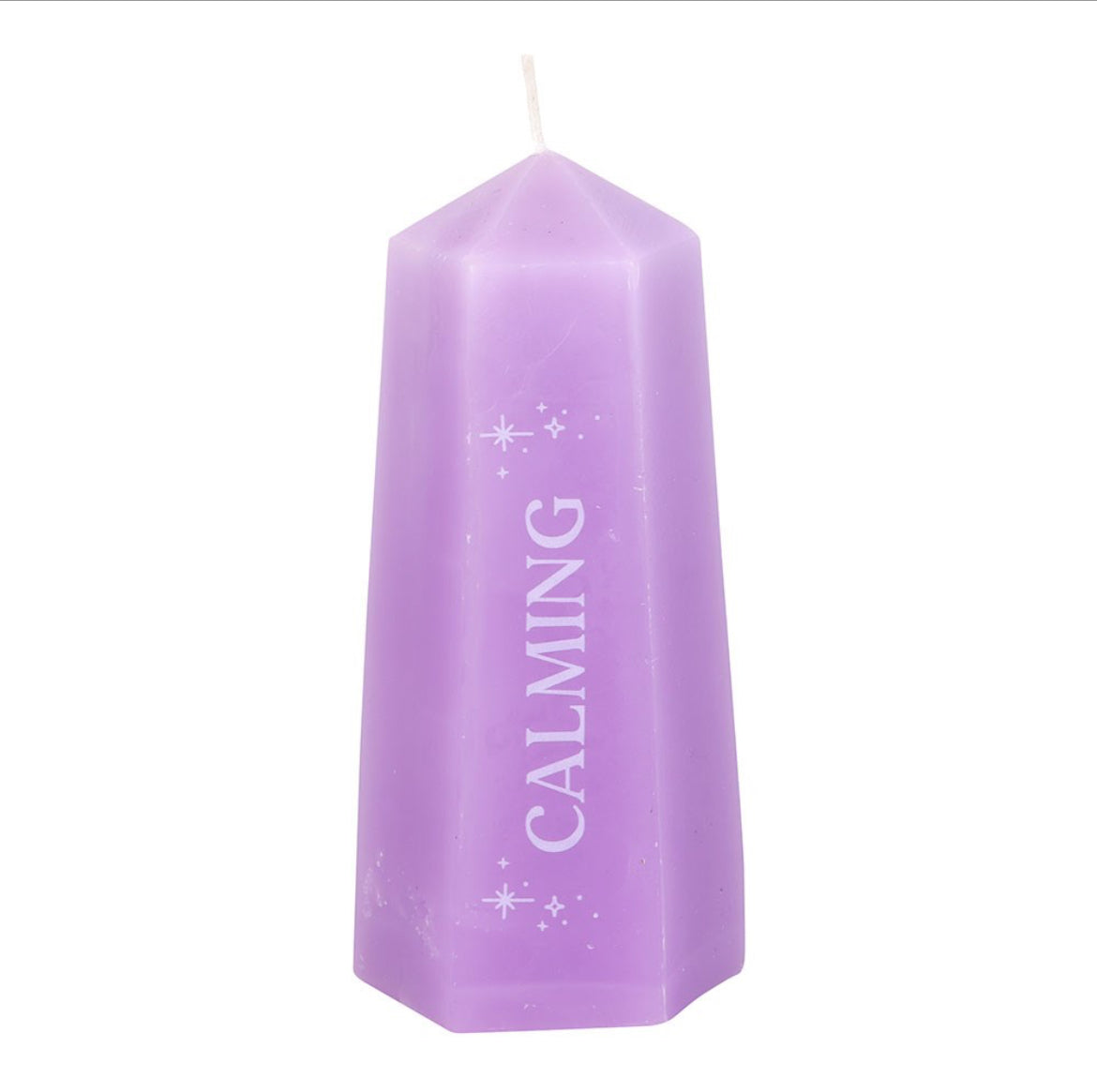 Calming Crystal Candle With Rough Amethyst