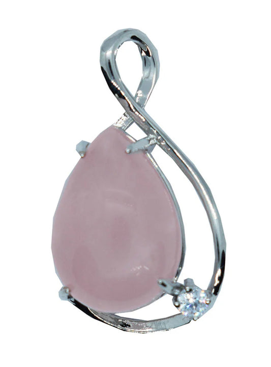 Rose Quartz Drop Pendant