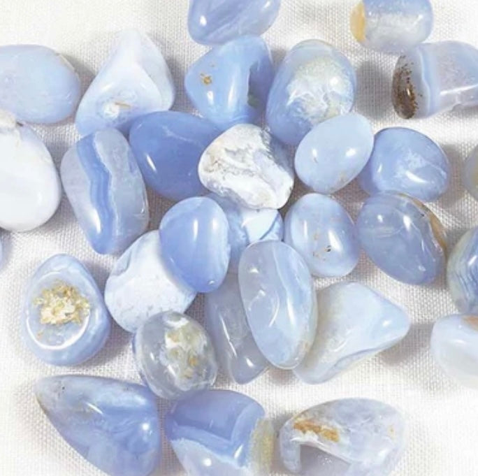 Blue Lace Agate Tumble Stone