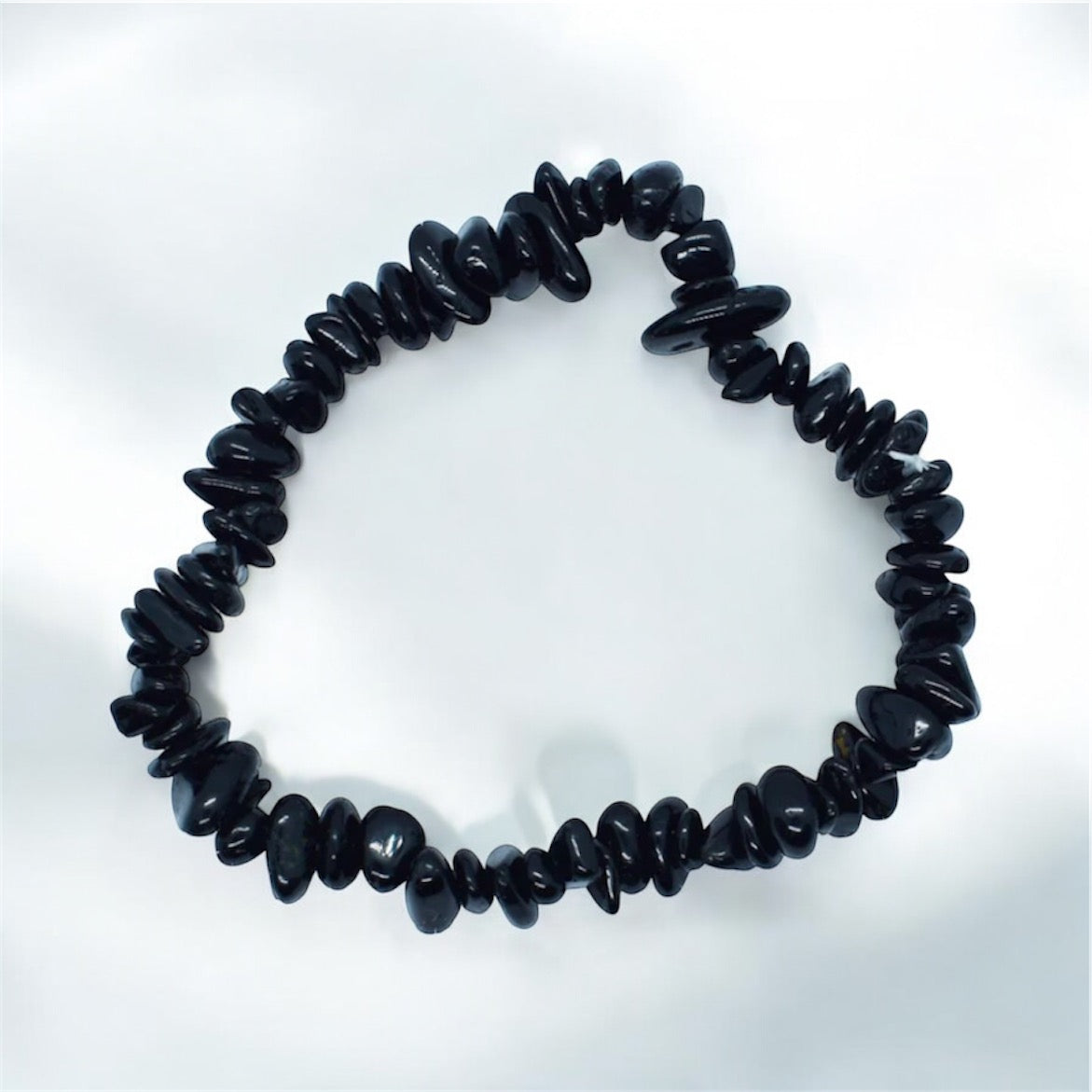 Black Tourmaline Crystal Chip Bracelet