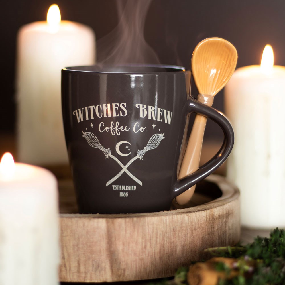 Witches Brew Coffee Co. Mug And Spoon