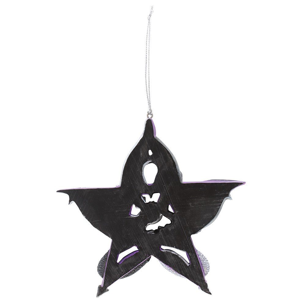 Pentagram Dragon Hanging Ornament By Anne Stokes