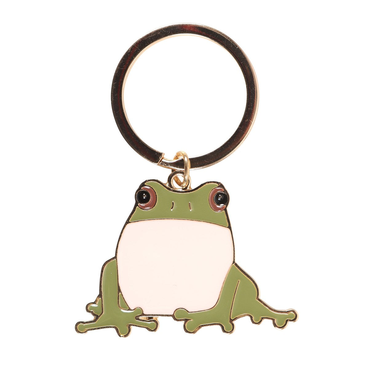 Lucky Frog Metal Keyring