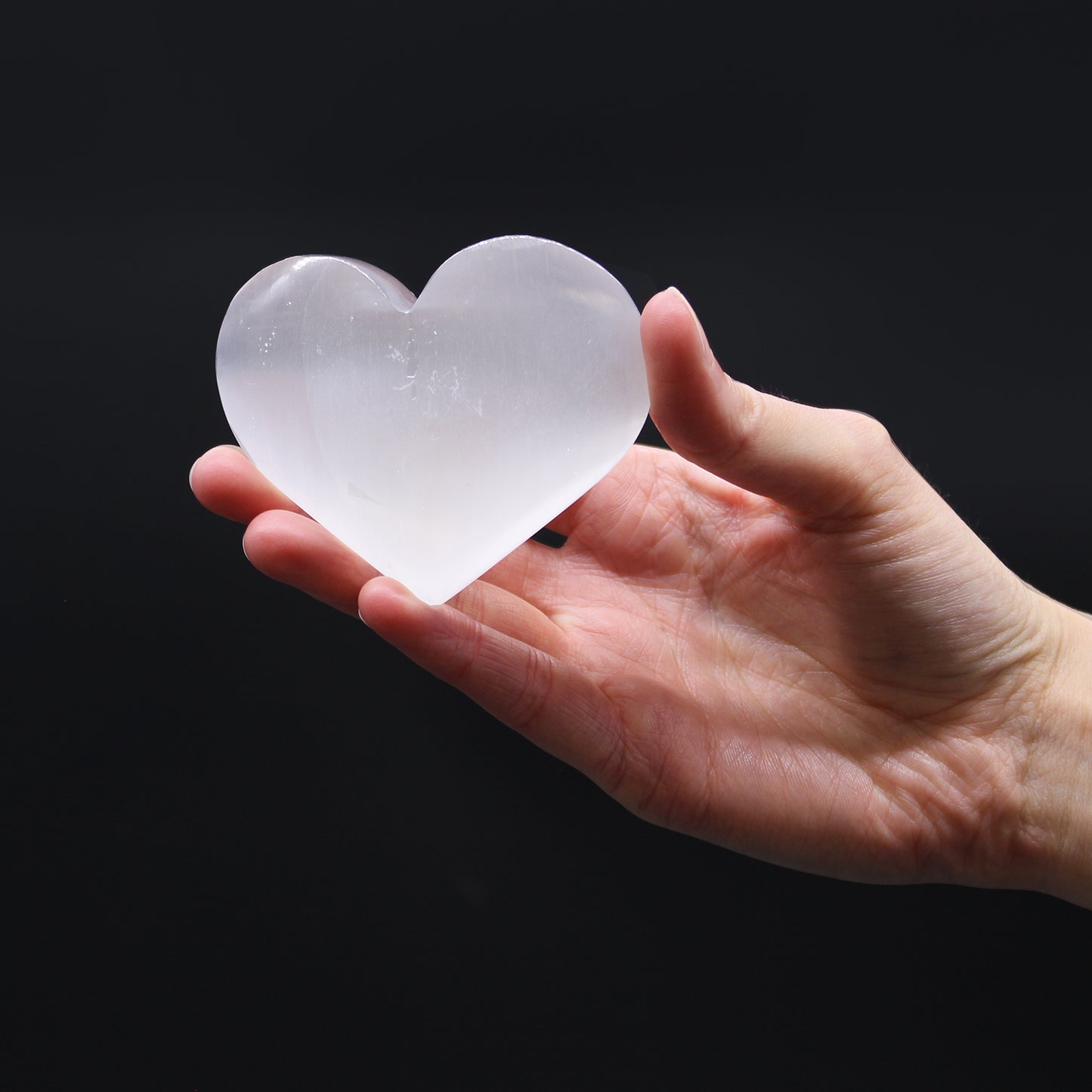 Selenite Heart 5-6cm