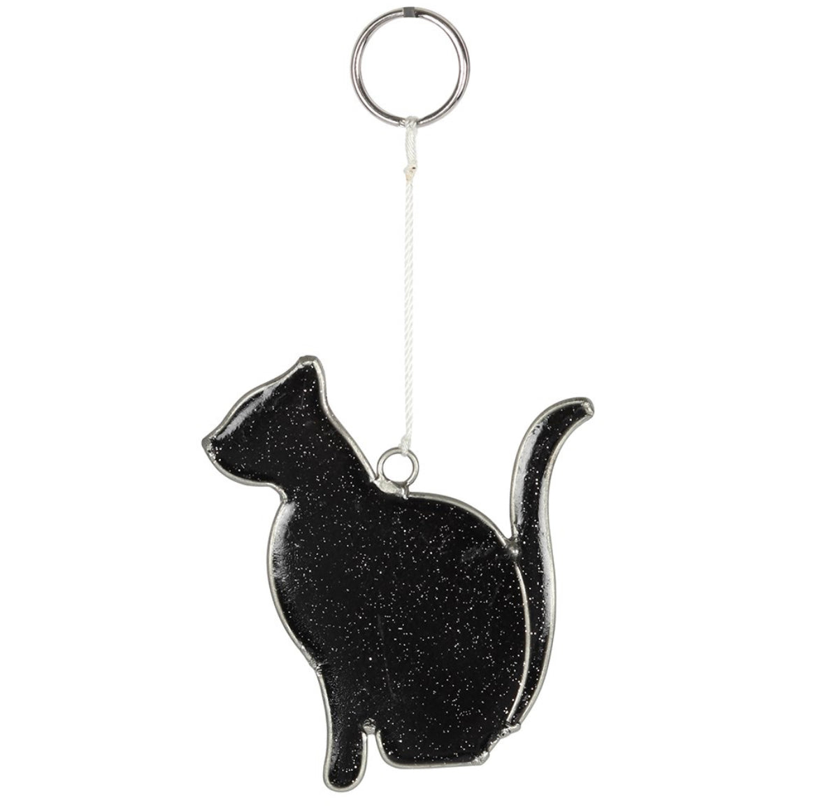 Mystical Black Cat Suncatcher