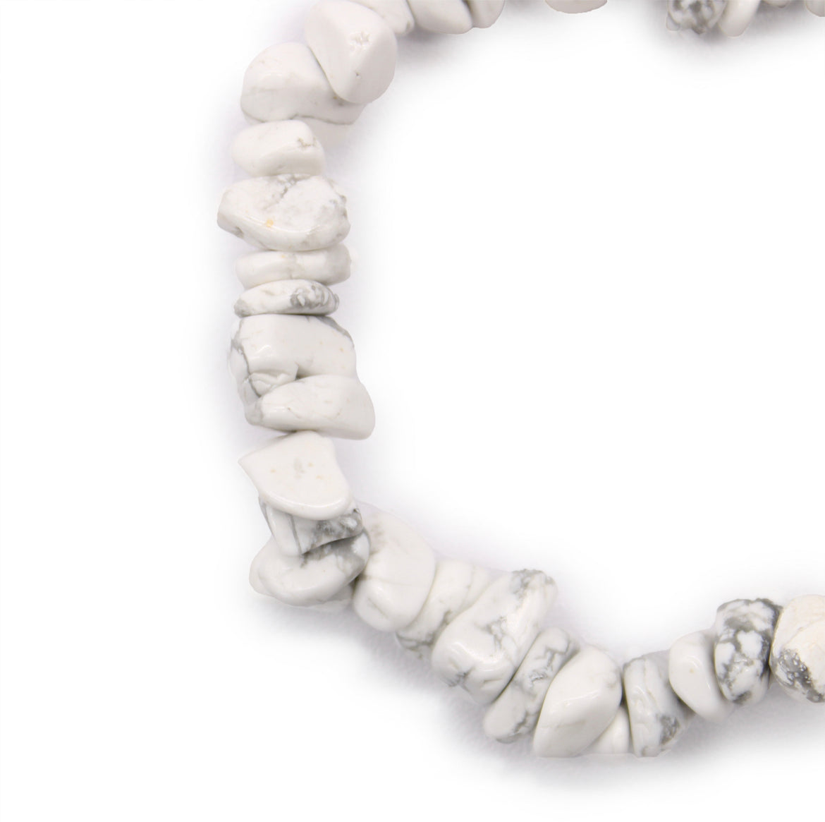 White Howlite Crystal Chip Bracelet