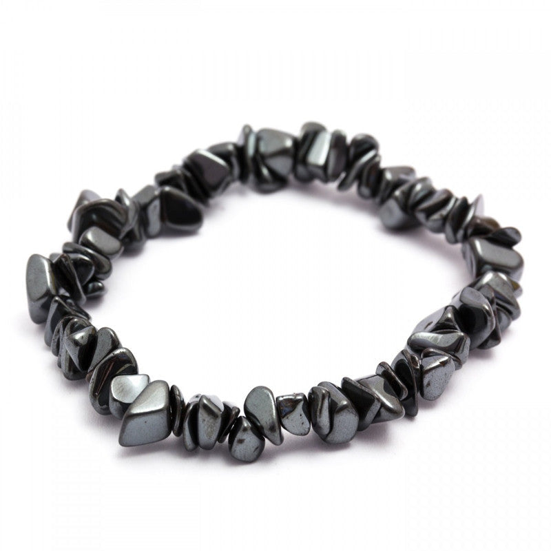 Hematite Crystal Chip Bracelet