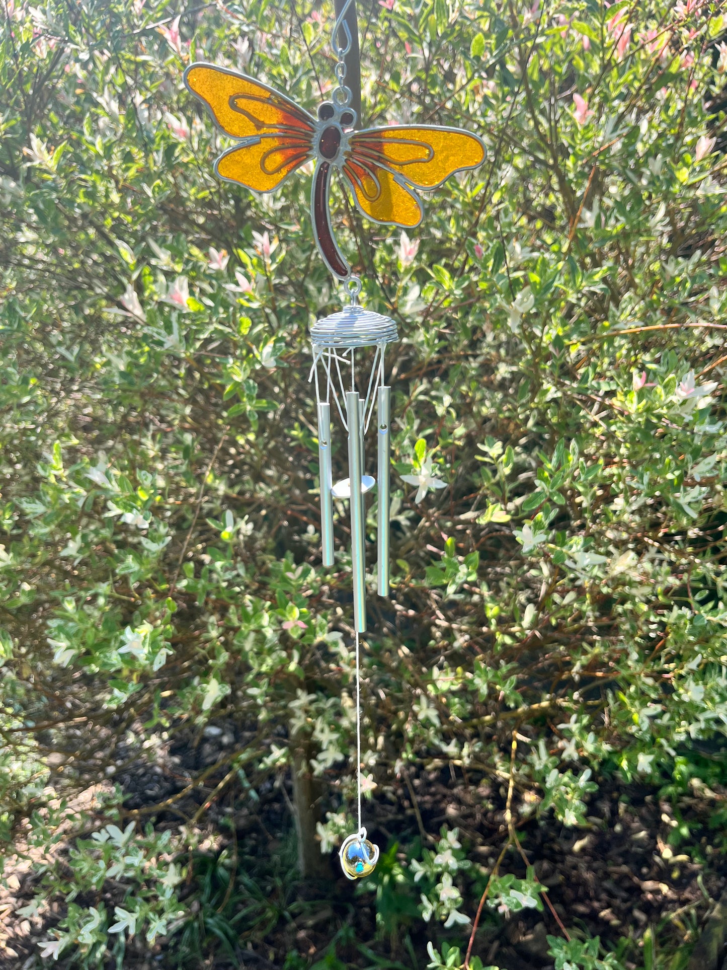 Yellow Dragonfly Windchime