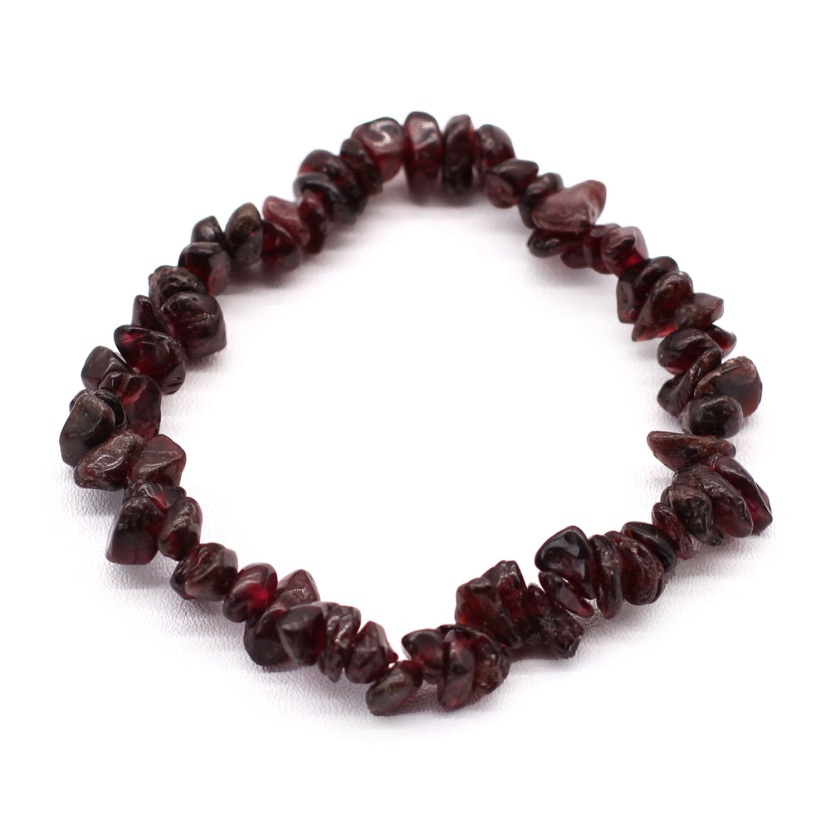 Blood Garnet Crystal Chip Bracelet