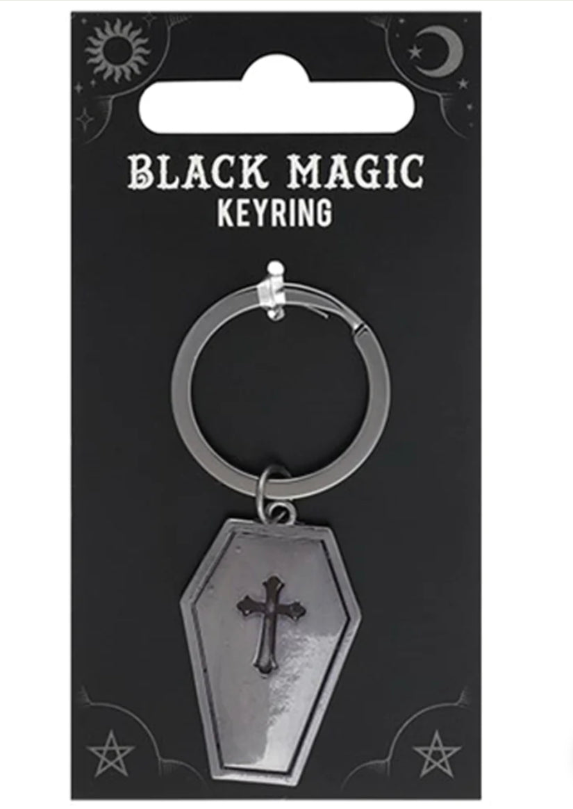 Coffin Metal Keyring