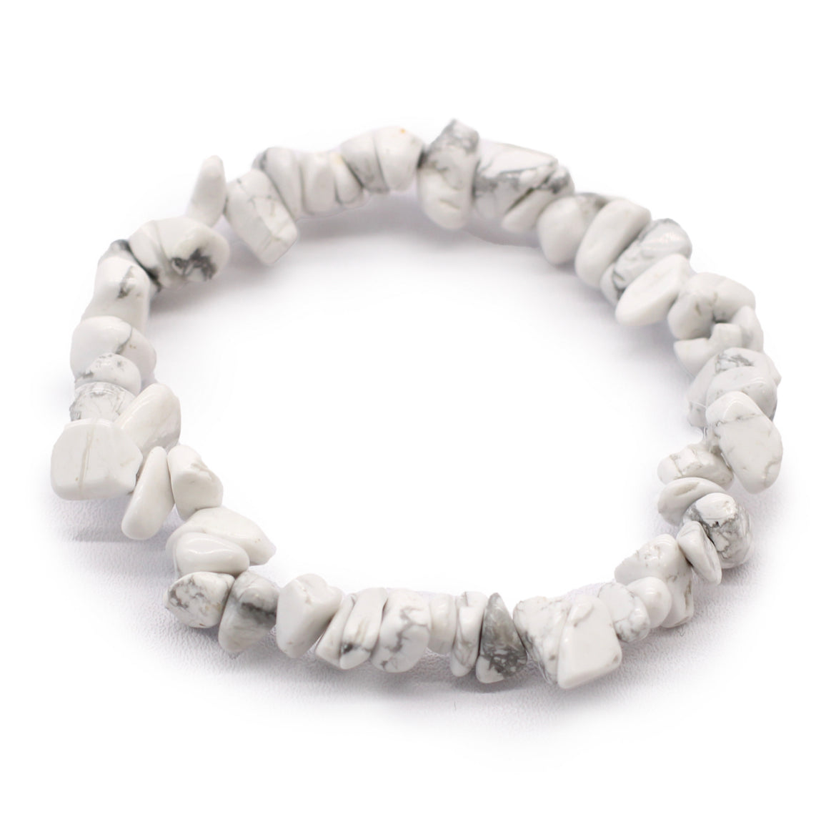 White Howlite Crystal Chip Bracelet