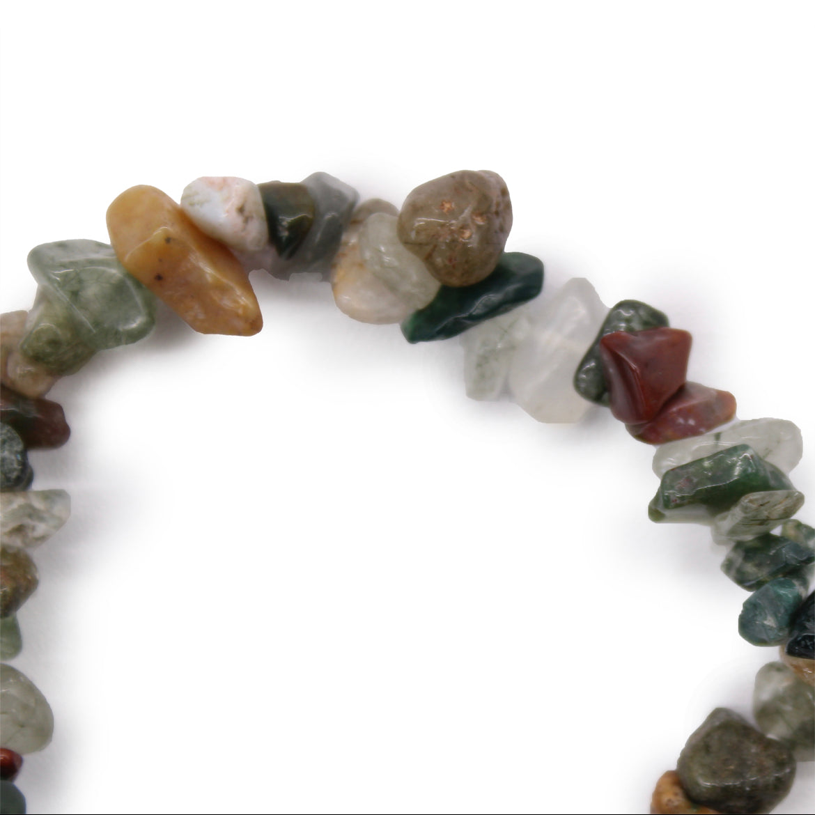 Moss Agate Crystal Chip Bracelet