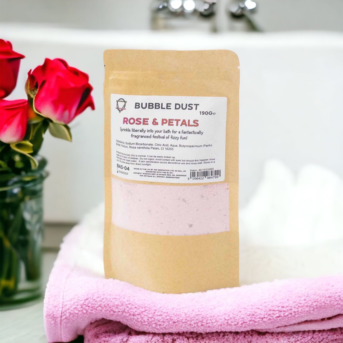 Rose And Petals Bath Dust