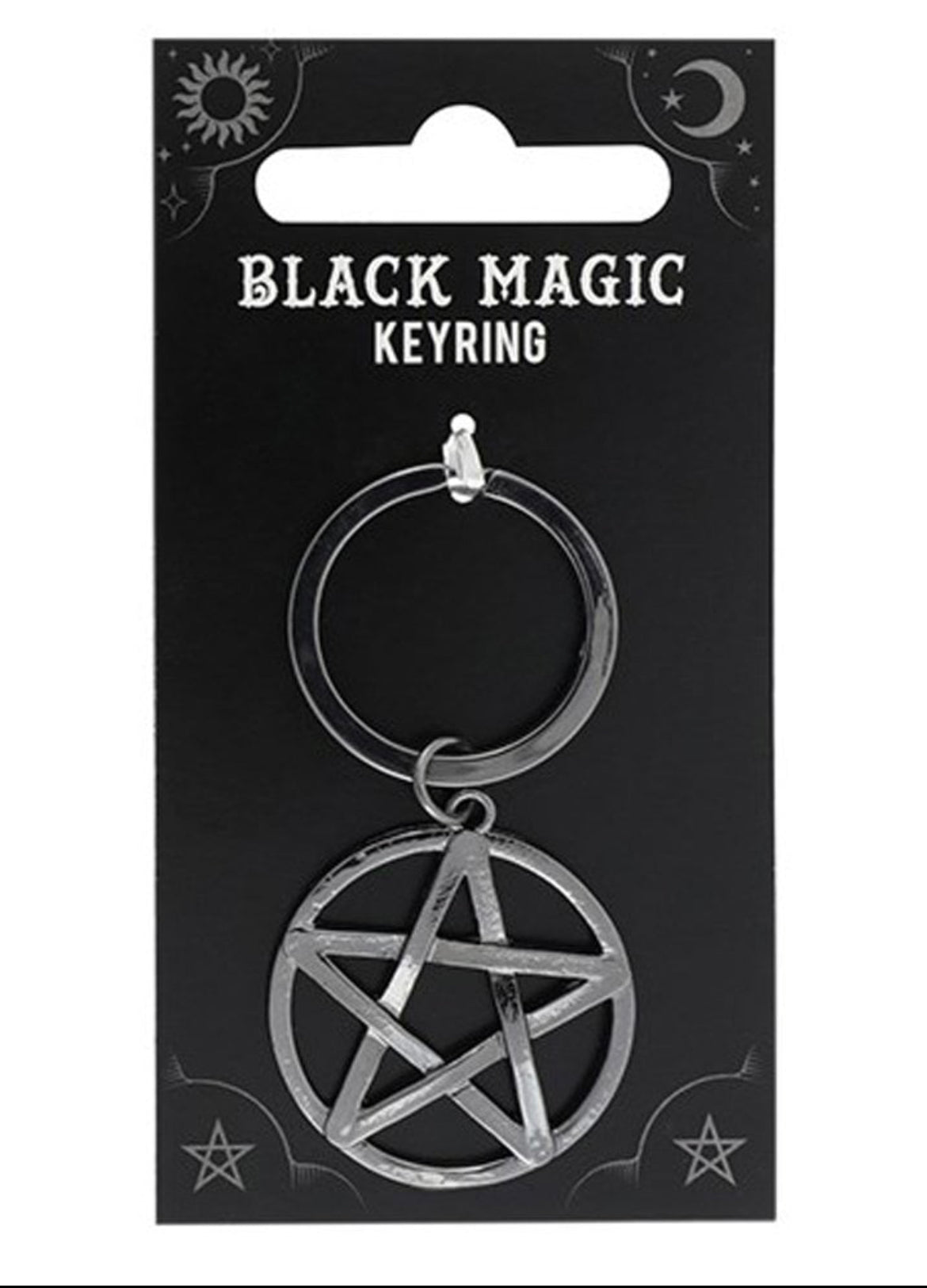 Pentacle Metal Keyring