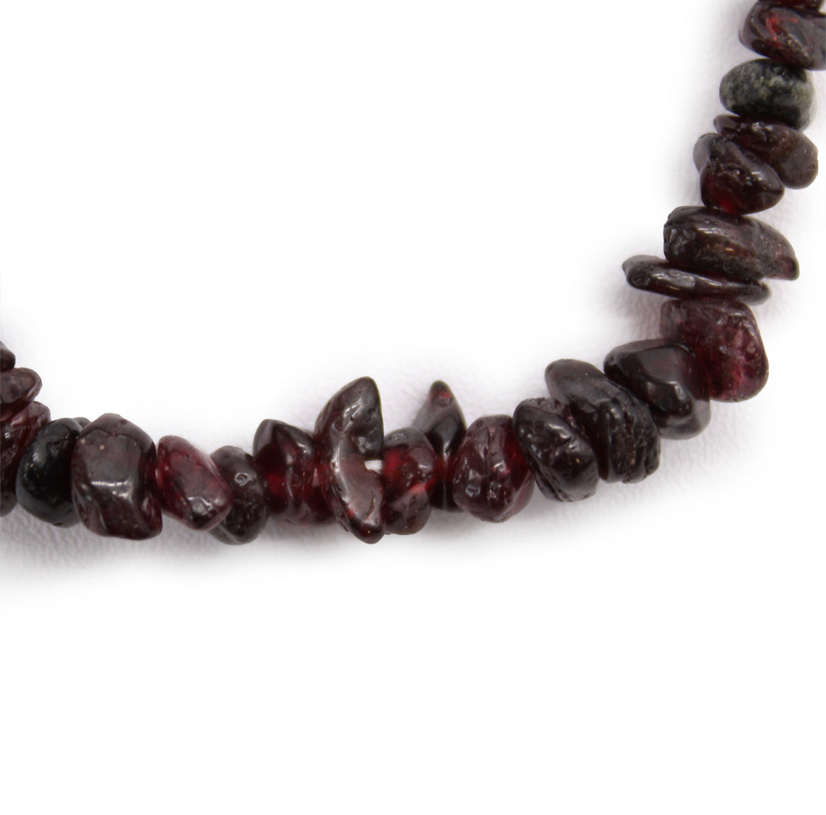 Blood Garnet Crystal Chip Bracelet