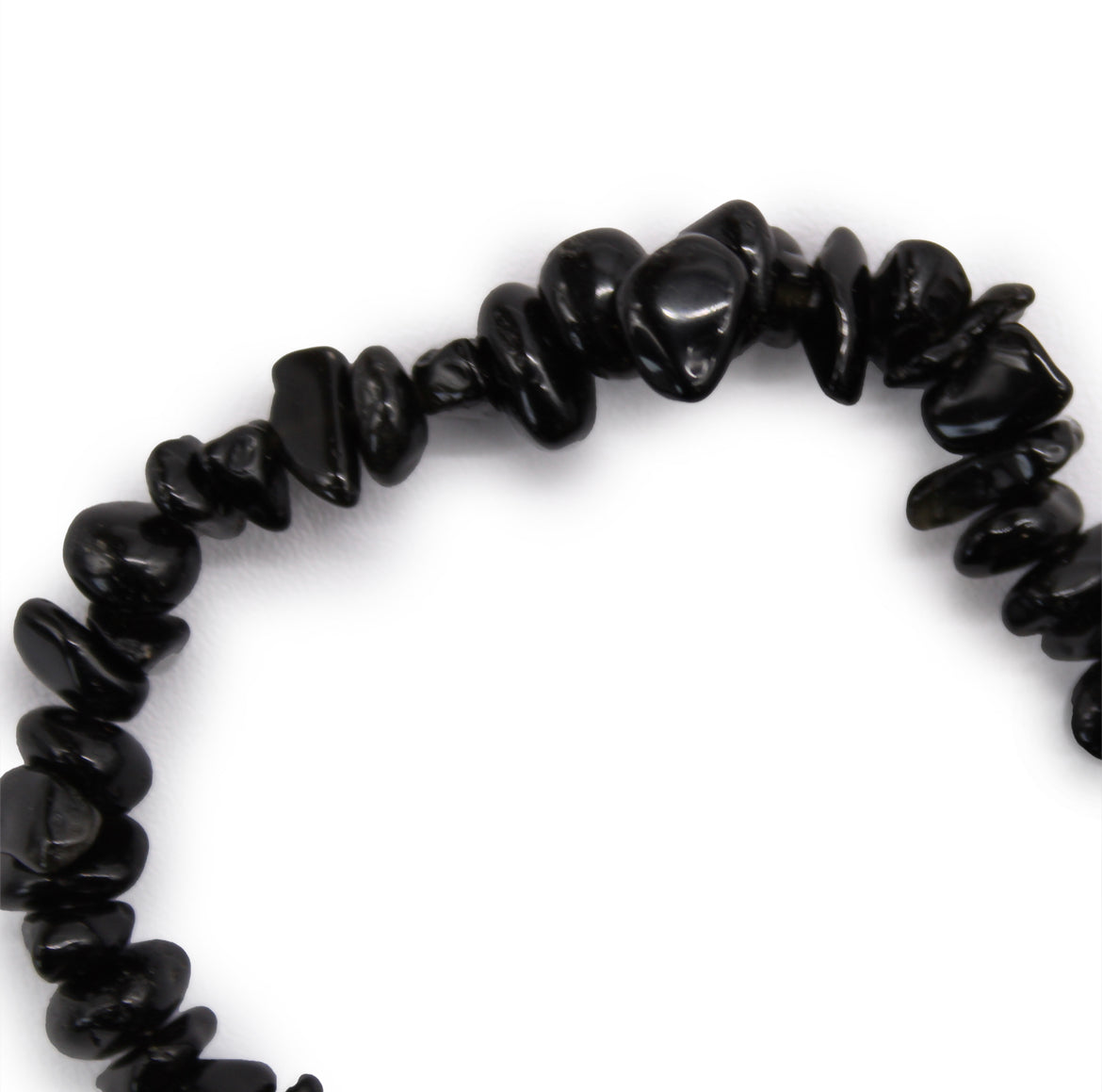 Black Agate Crystal Chip Bracelet