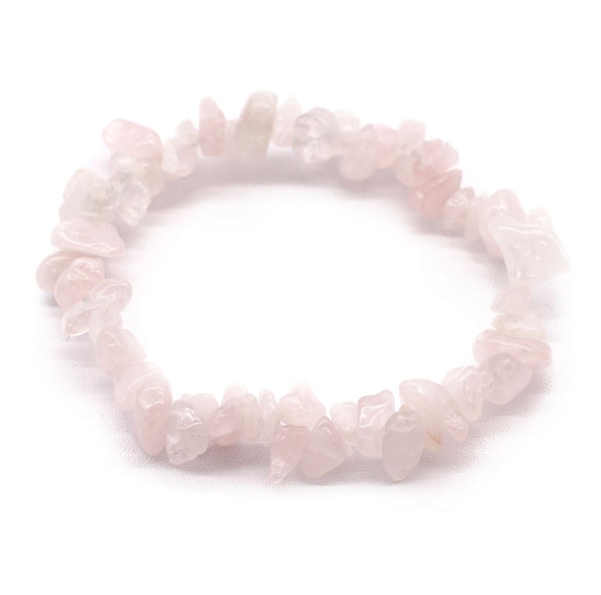 Rose Quartz Crystal Chip Bracelet