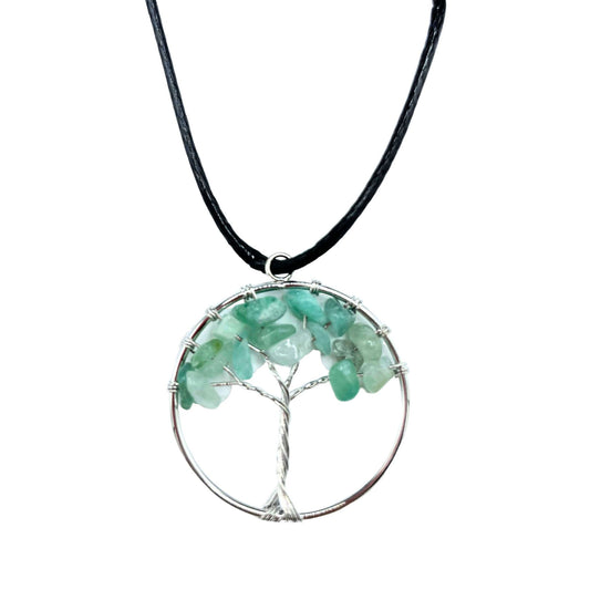 Green Aventurine Tree Of Life Pendant