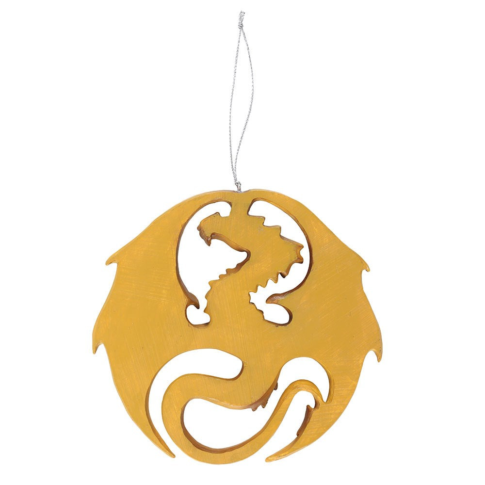 Dragon Medal Hanging Ornament By Anne Stokes