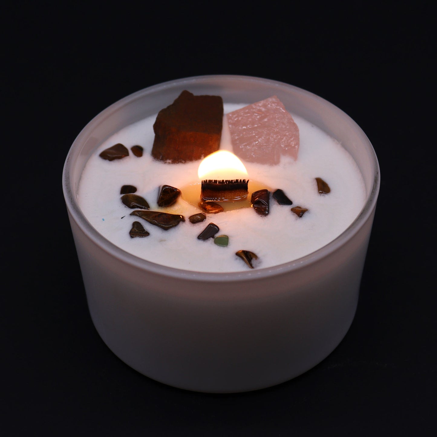 Sacral Chakra Crystal Candle