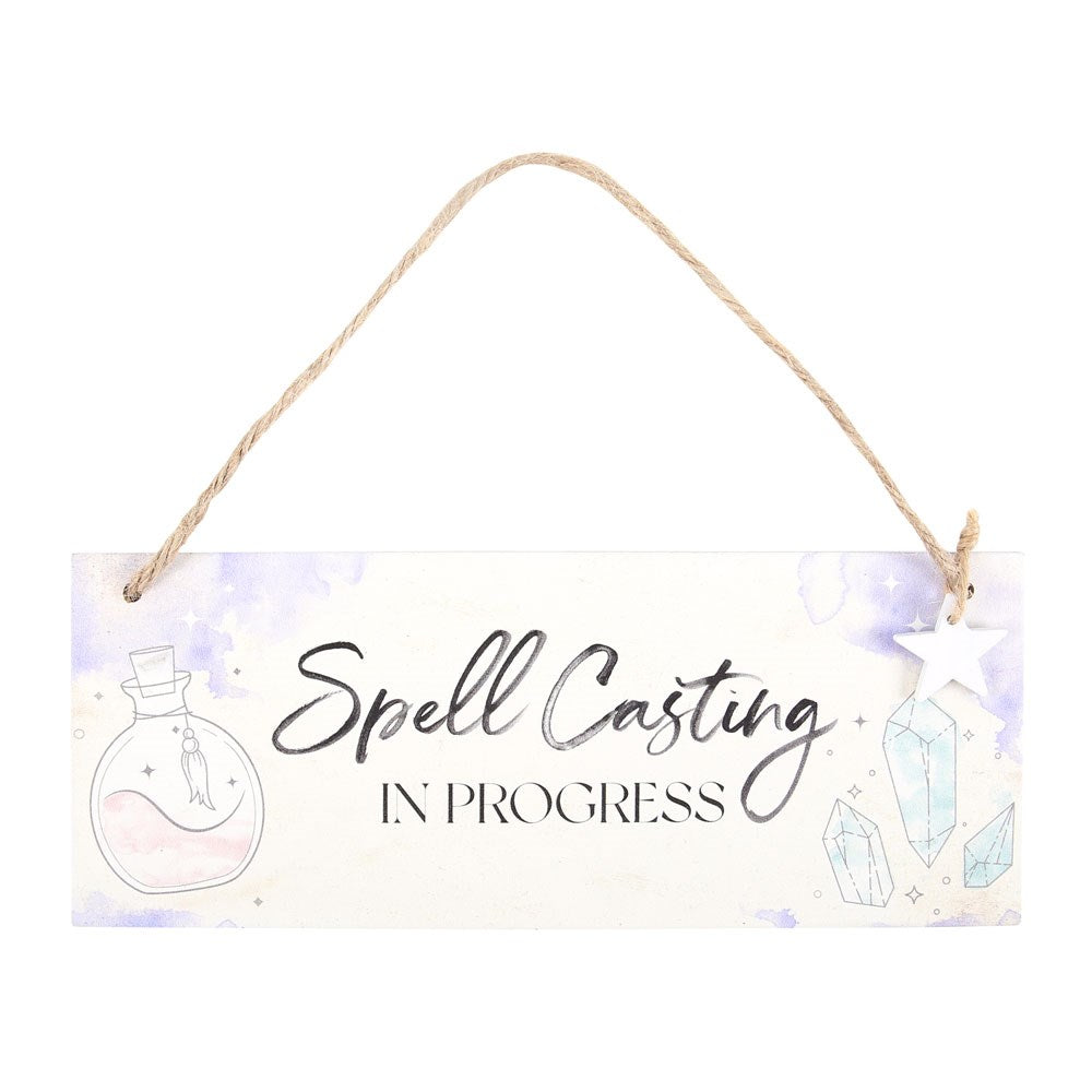 Spell Casting In Progress Hanging Sign